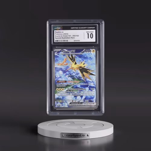 2023 Scarlet & Violet 151 - MEW EN #202/165 Zapdos ex - Special Illustration Rare (Holo) (CGC 10 GEM