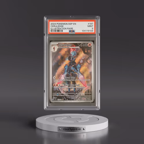 2024 Pokémon Ssp EN-Surging Sparks #197 Ceruledge - Illustration Rare (PSA 9 MINT)