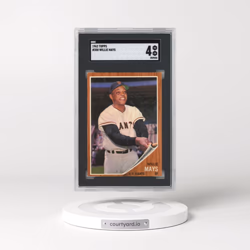 1962 Topps #300 Willie Mays (SGC 4 VG-EX)