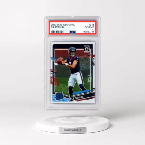 2023 Panini Donruss Optic #244 CJ Stroud (PSA 10 GEM MINT)