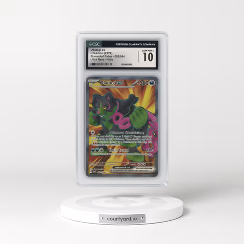 2023 Shrouded Fable - SFA EN #082/064 Okidogi ex - Ultra Rare Holo (CGC 10 GEM MINT)