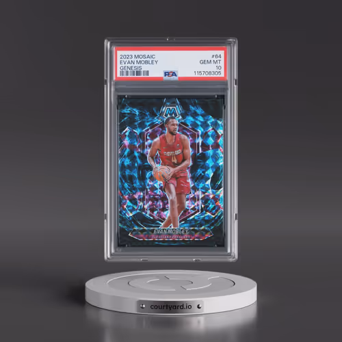 2023 Panini Mosaic #64 Evan Mobley - Genesis (PSA 10 GEM MINT)