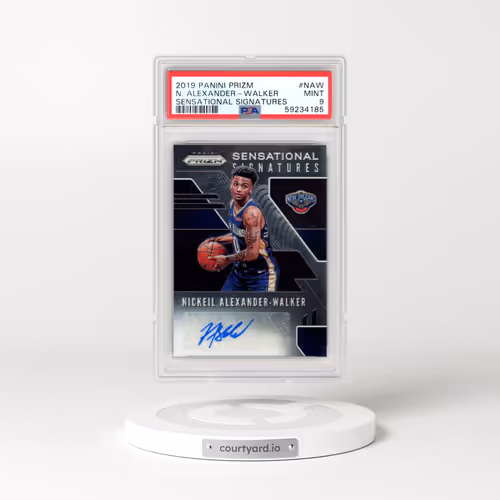 2019 Panini Prizm Sensational Signatures #NAW Nickeil Alexander-Walker (PSA 9 MINT)