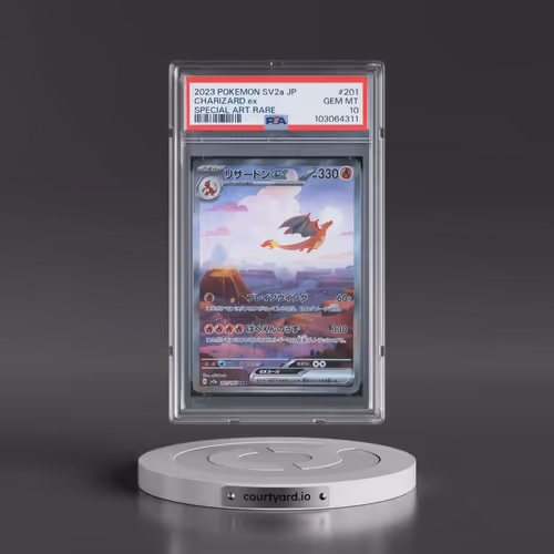 2023 Pokémon Sv2a-Pokemon 151 #201 Charizard EX - Holo Special Art Rare (PSA 10 GEM MINT)