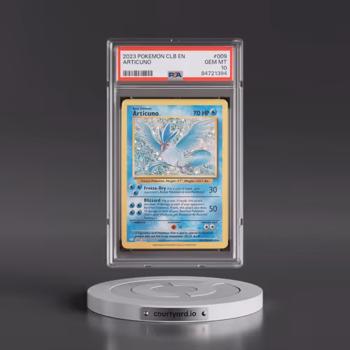 2023 Pokémon Clb-Trading Card Game Classic Blastoise & Suicune EX Deck #009 Articuno (PSA 10 GEM MIN