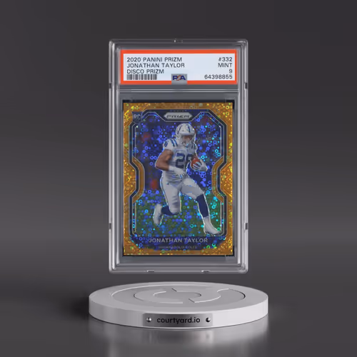 2020 Panini Prizm #332 Jonathan Taylor - Disco Prizm (PSA 9 MINT)