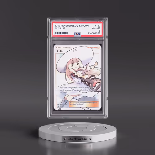 2017 Pokémon Sun & Moon #147 Lillie - Full Art (PSA 8 NM-MT)