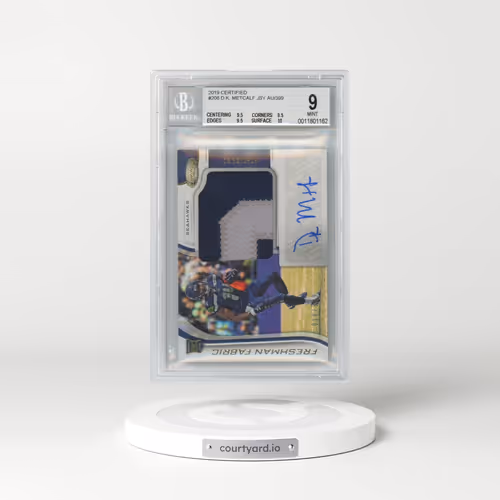 2019 Certified #208 D.K. Metcalf JSY AU/399 RC (BGS 9 MINT)
