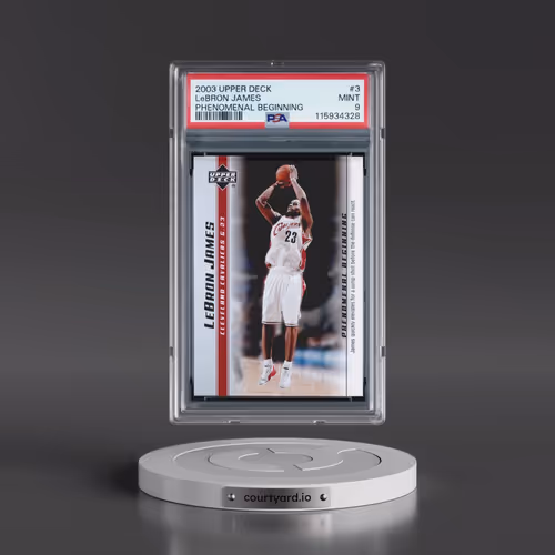 2003 Upper Deck Lebron James Phenomenal Beginnings #3 LeBron James (PSA 9 MINT)