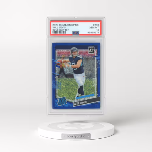 2023 Panini Donruss Optic #298 Will Levis - Blue Glitter (PSA 10 GEM MINT)