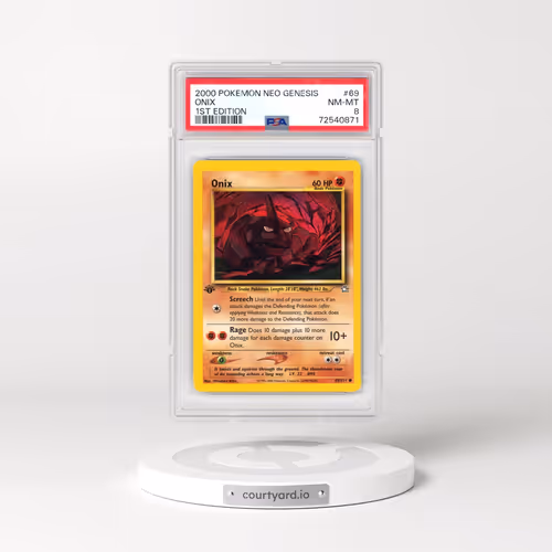 2000 Pokémon Neo Genesis #69 Onix - 1st Edition (PSA 8 NM-MT)