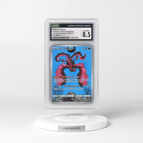 2022 VSTAR Universe #190/172 Galarian Moltres - Art Rare (CGC 8.5 NM-MT+)