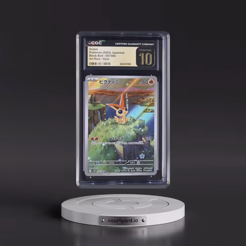 2025 Black Bolt - sv11B #097/086 Victini - Art Rare Holo (CGC 10 PRISTINE)