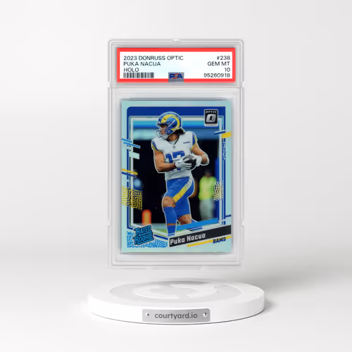 2023 Panini Donruss Optic #238 Puka Nacua - Holo (PSA 10 GEM MINT)