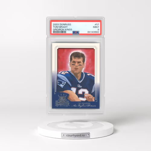 2003 Donruss Gridiron Kings #57 Tom Brady (PSA 9 MINT)