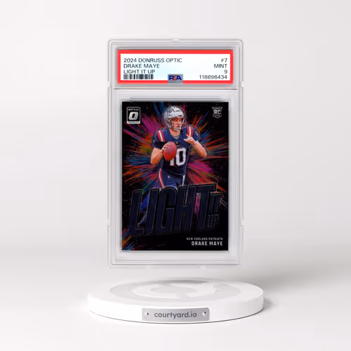 2024 Panini Donruss Optic Light It Up #7 Drake Maye (PSA 9 MINT)