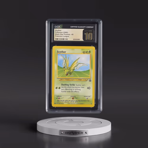 2002 Pokémon League Promo Black Star #45 Scyther (CGC 10 PRISTINE)