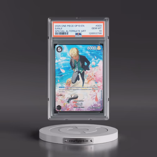 2025 One Piece OP10-Royal Blood #003 Sanji - Special Alternate Art (PSA 10 GEM MINT)