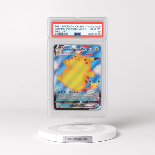 2021 Pokémon Celebrations #009 Surfing Pikachu Vmax - Full Art (PSA 10 GEM MINT)