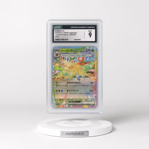 2024 Pokémon Sv8a-Terastal Fest EX #003 Leafeon EX - Holo (CGC 9 MINT)
