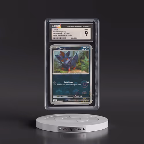 2025 White Flare - WHT EN #061/086 Zorua - Reverse Holo Poké Ball (CGC 9 MINT)