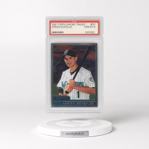 2000 Topps Chrome Traded #T81 Adrian Gonzalez (PSA 10 GEM MINT)