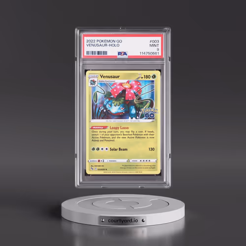 2022 Pokémon Go #003 Venusaur - Holo (PSA 9 MINT)
