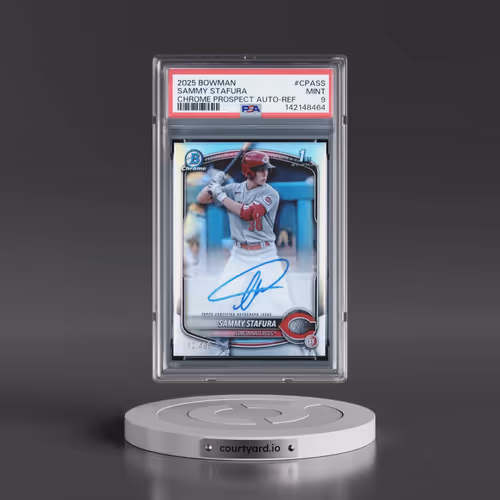 2025 Bowman Chrome Prospect Autographs #CPASS Sammy Stafura - Refractor (PSA 9 MINT)