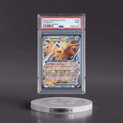 2023 Pokémon Svp EN-SV Black Star Promo #049 Zapdos EX - Holo Zapdos EX Box (PSA 9 MINT)