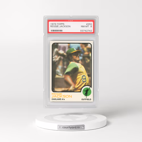 1973 Topps #255 Reggie Jackson (PSA 8 NM-MT)
