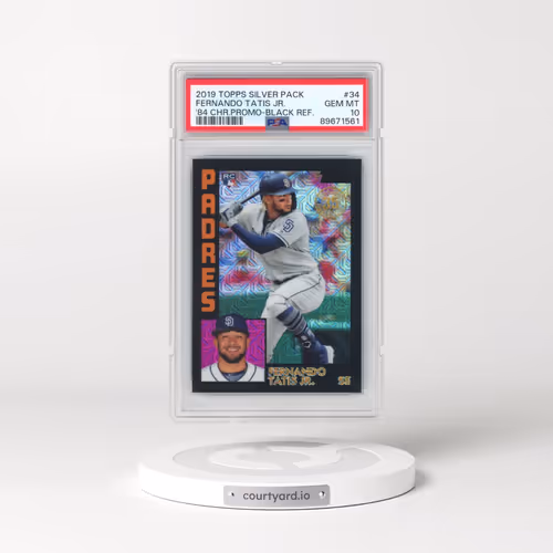 2019 Topps Silver Pack 1984 Chrome Promo #34 Fernando Tatis Jr. - Black Refractor (PSA 10 GEM MINT)