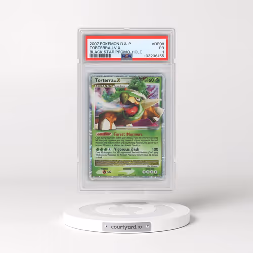 2007 Pokémon Diamond & Pearl Black Star Promo #DP09 Torterra LV.X - Holo (PSA 1 PR)