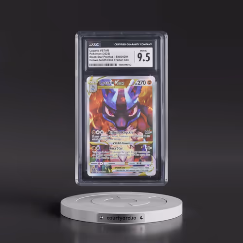 2017 Black Star Promos - Sword & Shield #SWSH291 Lucario VSTAR - Crown Zenith Elite Trainer Box (Hol