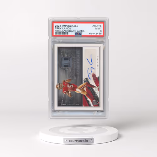 2021 Panini Impeccable Rookie Landscape Autographs #RLTRL Trey Lance (PSA 9 MINT)