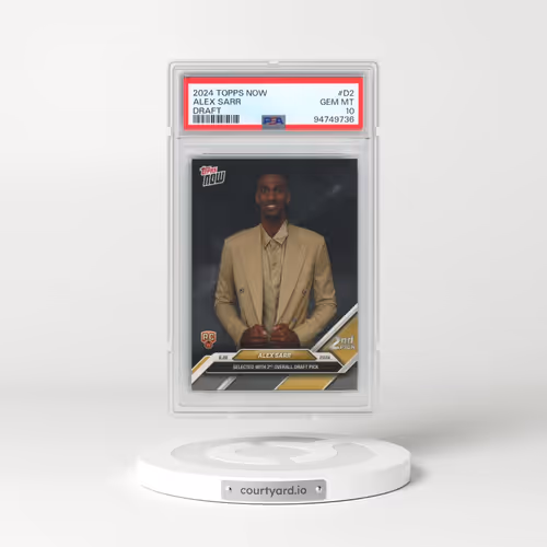 2024 Topps Now Draft #D2 Alex Sarr (PSA 10 GEM MINT)