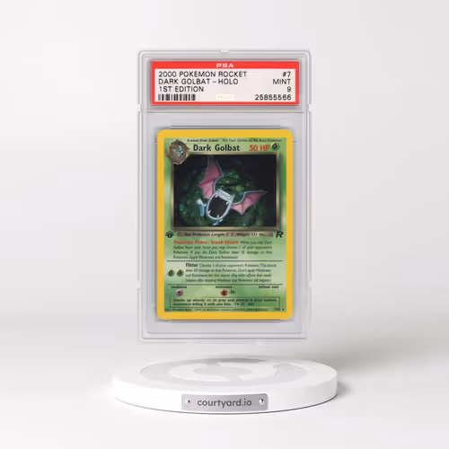 2000 Pokémon Rocket #7 Dark Golbat - 1st Edition Holo (PSA 9 MINT)