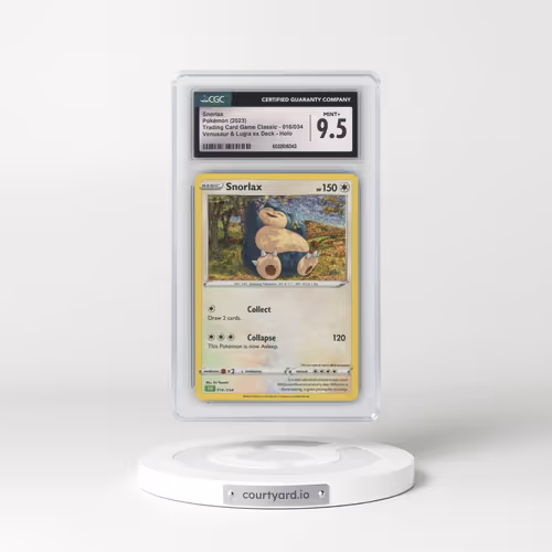 2023 Trading Card Game Classic - CLV, CLC, CLB #016/034 Snorlax - Venusaur & Lugia ex Deck - CLV Holo (CGC 9.5 MINT+)