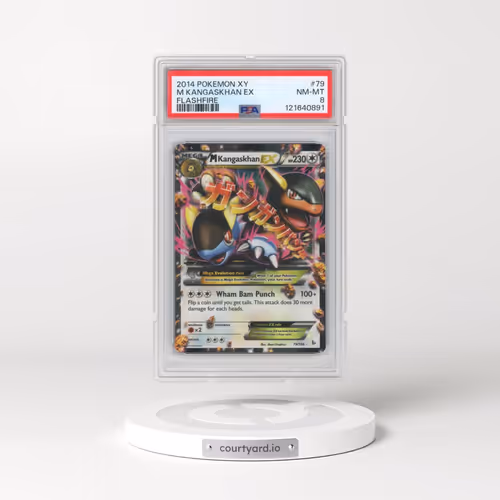 2014 Pokémon XY Flashfire #79 M Kangaskhan EX - Holo (PSA 8 NM-MT)