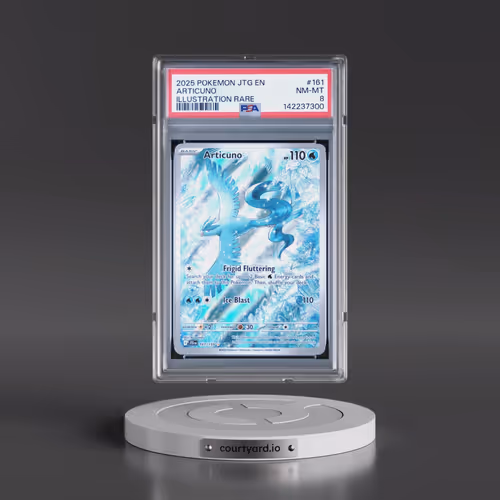 2025 Pokémon Jtg EN-Journey Together #161 Articuno - Illustration Rare (PSA 8 NM-MT)