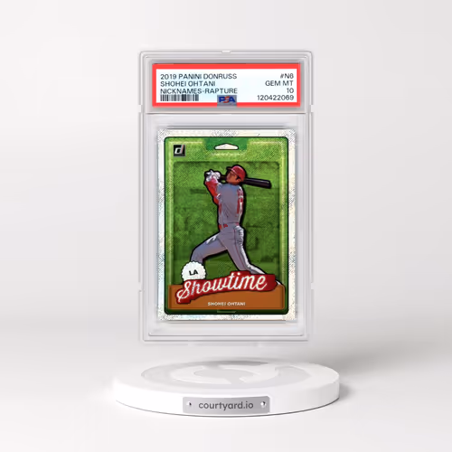 2019 Panini Donruss Nicknames #N6 Shohei Ohtani - Rapture (PSA 10 GEM MINT)