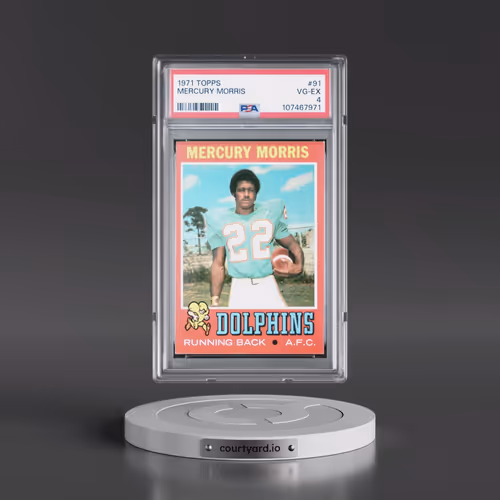 1971 Topps #91 Mercury Morris (PSA 4 VG-EX)
