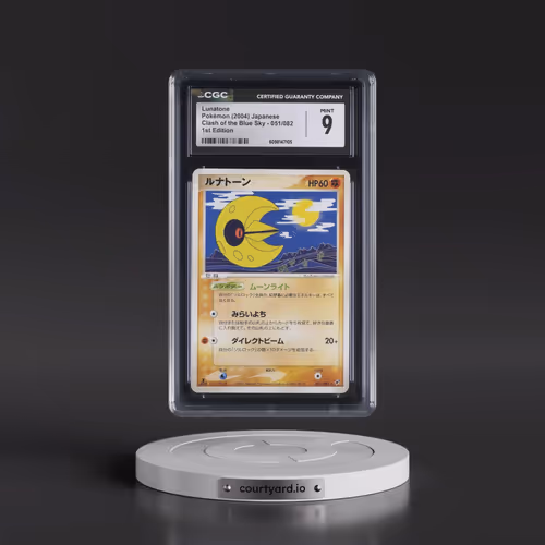 2004 Clash of the Blue Sky #051/082 Lunatone - 1st Edition (CGC 9 MINT)