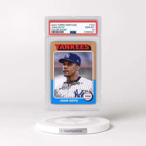 2024 Topps Heritage #143 Juan Soto - Color Swap (PSA 10 GEM MINT)