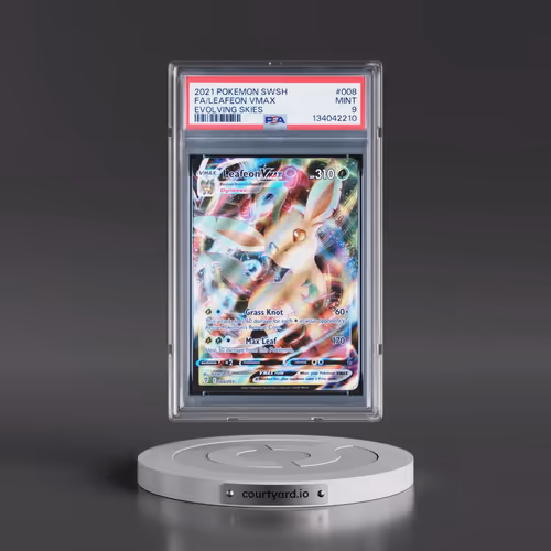 2021 Pokémon Sword & Shield Evolving Skies #008 Leafeon Vmax - Full Art (PSA 9 MINT)