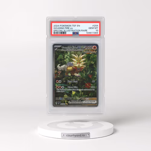 2024 Pokémon Tef EN-Temporal Forces #204 Gouging Fire EX - Holo Special Illustration Rare (PSA 10 GE