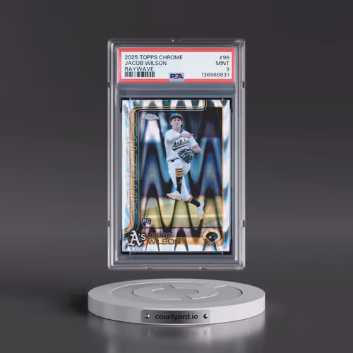 2025 Topps Chrome #96 Jacob Wilson - Raywave (PSA 9 MINT)