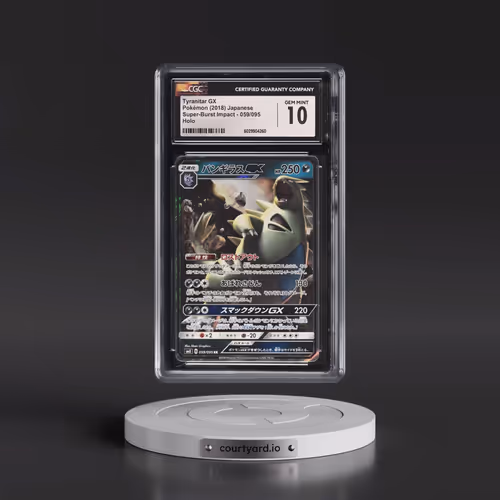 2018 Super-Burst Impact #059/095 Tyranitar GX - Holo (CGC 10 GEM MINT)