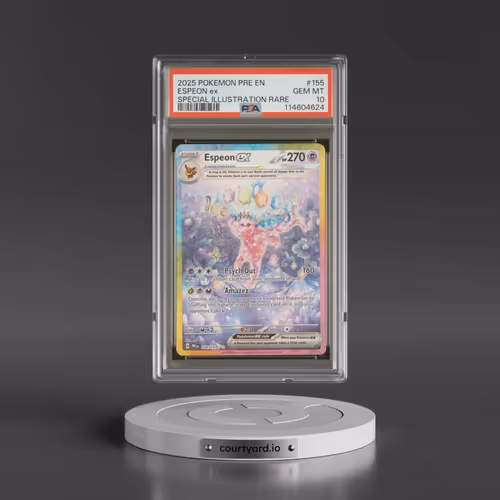 2025 Pokémon Pre EN-Prismatic Evolutions #155 Espeon EX - Holo Special Illustration Rare (PSA 10 GEM
