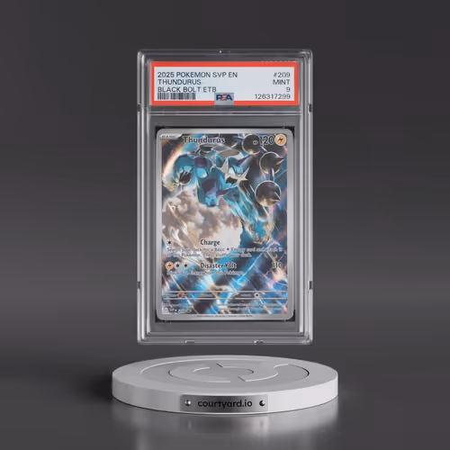 2025 Pokémon Svp EN-SV Black Star Promo #209 Thundurus - Black Bolt Elite Trainer Box (PSA 9 MINT)