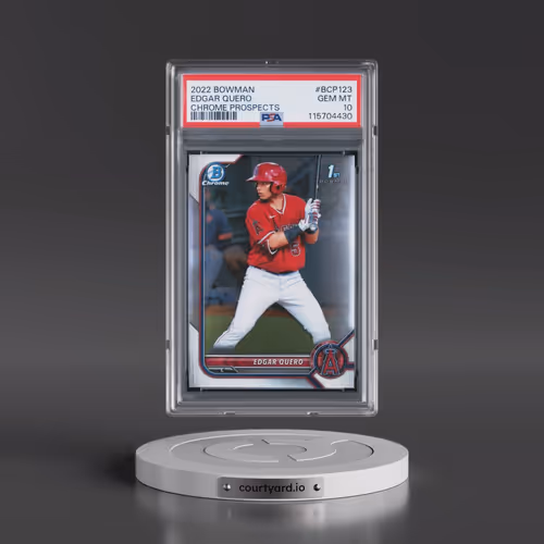 2022 Bowman Chrome Prospects #BCP123 Edgar Quero (PSA 10 GEM MINT)
